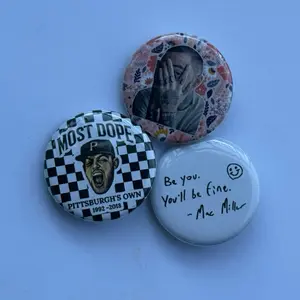 Mac Miller - Set of 3 1.25 Inch Buttons with Most Dope and You’ll Be Fine