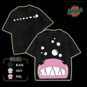 Bubble TADC "The Final Act" Washed T-Shirt The Amazing Digital Circus Double Printed Lightweight Acid Washed Tee TV Show Graphic Top Shortsleeve Cotton Gift TShirt, Gift T-Shirt For Movie Lover tees good