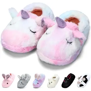 L-SOK013   Toddler Slippers Unisex-Child Full Wrapped Bedroom Slipper Boys Girls Comfortable Winter House Shoes(Toddler/Little Kid/Big Kid)