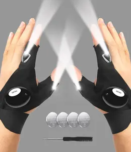 ‎MOIPEJO LED Flashlight Gloves, Gifts for Men Dad Him Boyfriend Husband, Cool Gadget Hands-Free Lights for Camping Fishing Repairing, Fathers Day Christmas Birthday Gift
