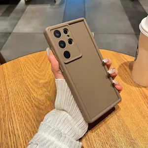 Advanced solid color shock resistant phone case, compatible with  Samsung Galaxy S22/S22Plus/S22 Ultra/s23FE/S23 Plus/S23 Ultra/S24/S24 Plus/S24 Ultra S25 Plus/Ultra ,  with camera protection and accessory coverage.