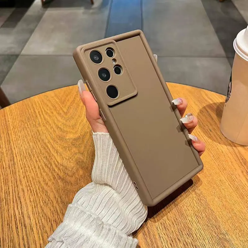 Advanced solid color shock resistant phone case, compatible with  Samsung Galaxy S22/S22Plus/S22 Ultra/s23FE/S23 Plus/S23 Ultra/S24/S24 Plus/S24 Ultra S25 Plus/Ultra ,  with camera protection and accessory coverage.