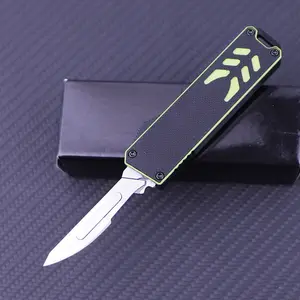 10-Blade Precision Shaving & Utility Knife - Stainless Steel EDC Tool for Personal Grooming and Fruit Prep