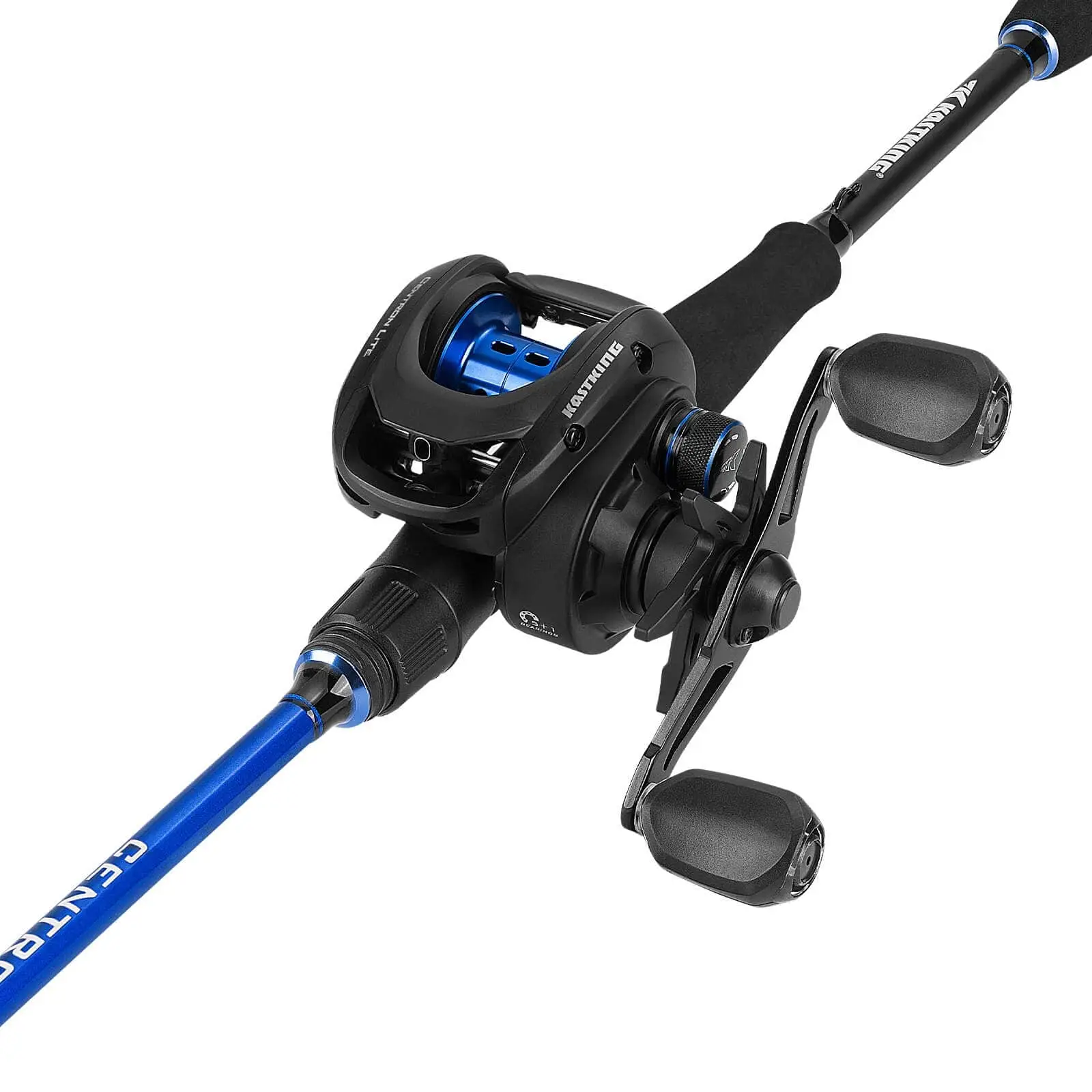 KastKing Centron Fishing Rod and Reel Combo, Baitcasting Combos, IM6 Graphite 2Pc Blanks, Stainless Steel Guides with Ceramic Rings, Contoured EVA Ha