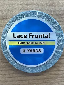 3 Yards of Double-Sided Hook-And-Loop Wig Tape, 0. 8 Cm in Width - Adhesive Strips for Hair Extensions And Wig Application.Gentle on Skin - Ideal for Wig, Toupee, and Hairpiece Applications