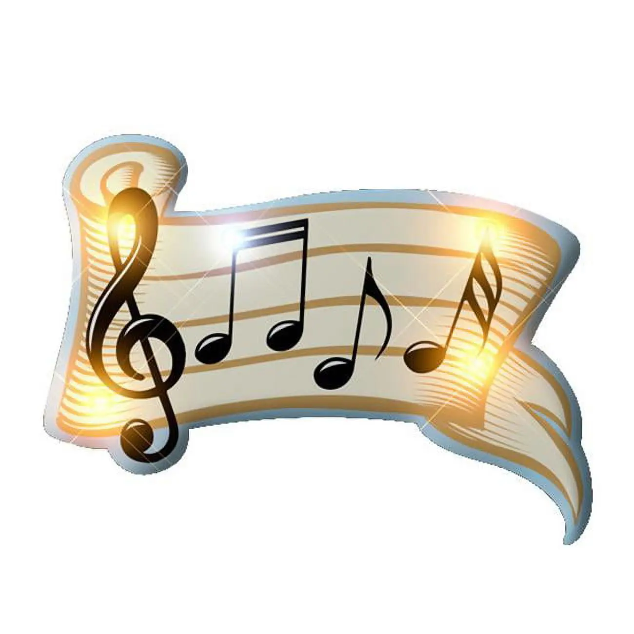 Blinkee 2010000 Music Measure Flashing Body Light Lapel Pins