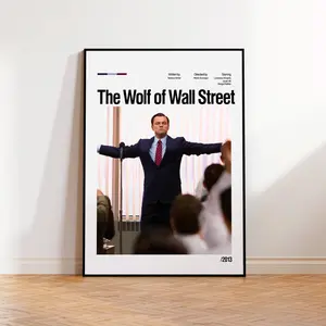 The Wolf of Wall Street Movie Poster, Minimalist Movie Poster, Custom Poster, Classic Movie Poster