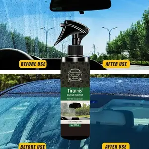 Car glass cleaner, glass stain remover, glass oil film, water stain removal