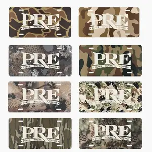PRE Paper Route Empire Camo License Plate, Car Accessories, Perfect Gift - Lightweight Aluminum, Pre-Drilled holes vehicle decor