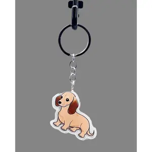 Corgi Dog Acrylic Keychain Cute kawaii memorial ornament, pet portrait charm gift  backpack photo fob, dad car décor, dog mom gift