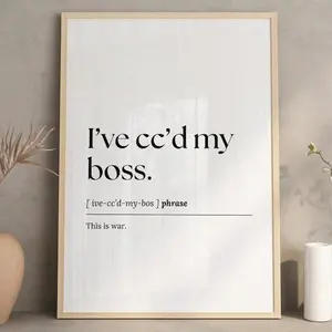 Funny office wall art ( Many Option), home office decor, work from home art, definition print, office wall decor Poster Room