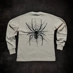 ARACHNID THERMAL LONGSLEEVE IVORY - MENS VINTAGE STREEWEAR