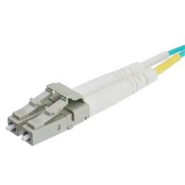 Cable Wholesale LCLC-41003 10 ft. OM4 LC & LC Multimode Duplex Fiber Optic Cable 10 GB - 3 m & 0.4 in. Aqua
