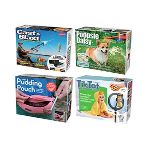 4 Pack Medium Boxes: Cast & Blast, Poopsie Daisy, Pudding Pouch, TikTot