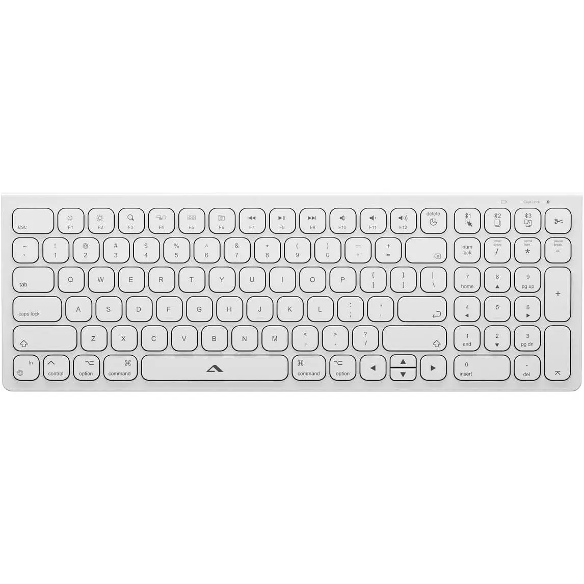 ALOGIC ECHELON COMPACT USB-C RECHARGEABLE BLUETOOTH KEYBOARD FOR MAC (WHITE), US