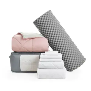 Basic Necessities - Twin XL College Bedding Package - Silver Pink/Silver Birch Color Set