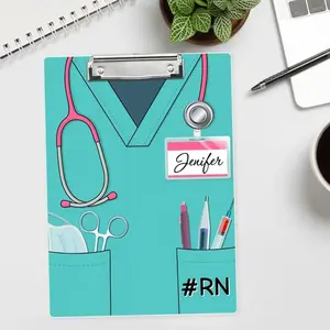 Custom Nurse Clipboard with Name – Personalized RN Clipboard for Nurses, Nurse Appreciation Gift, Graduation Gift for RN, LPN, cna