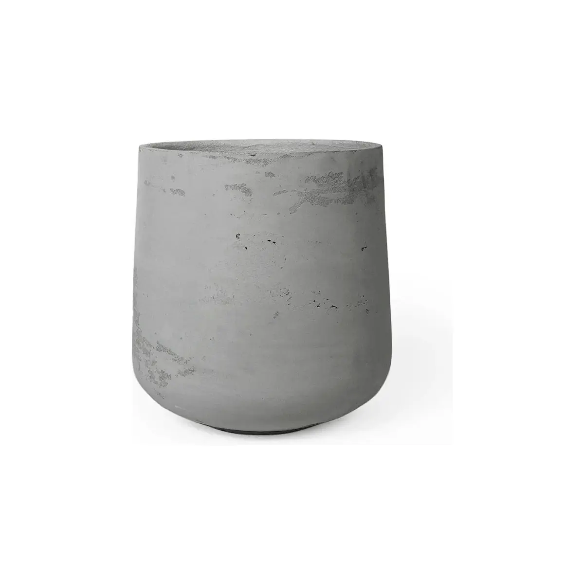 Concretti Designs B3251837 Yew Indoor & Outdoor Round Pot Planter, Stone - 11.75 in. Dia. x 12.87 in.