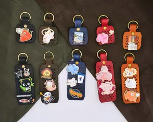 Leather Enamel Pin Holder Keychain, Portable Pin Display for Bag, Ita Bag Accessory, Pin Storage Organizer, Collector Keychain