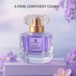 SHINESONN Violet Diamond Women's Perfume, Contains bergamot, orange, black coffee, jasmine, vanilla, and other aromas, charming and long-lasting floral woody notes. 30 ml (1.01 fl oz). Perfect gift for Valentine's Day, Christmas and other occasions.