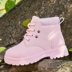 Girls Boots Baby's Velvet Kids Boys Snow Boots Waterproof Oxford bottom non-slip