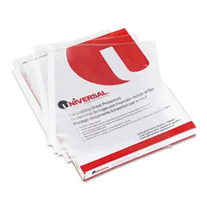 212 MAIN Top-Loading Document Protectors, Economy Universal Letter-Size Poly Sheet Protectors, Archival Ring Binder Office Supplies, 200 per Box
