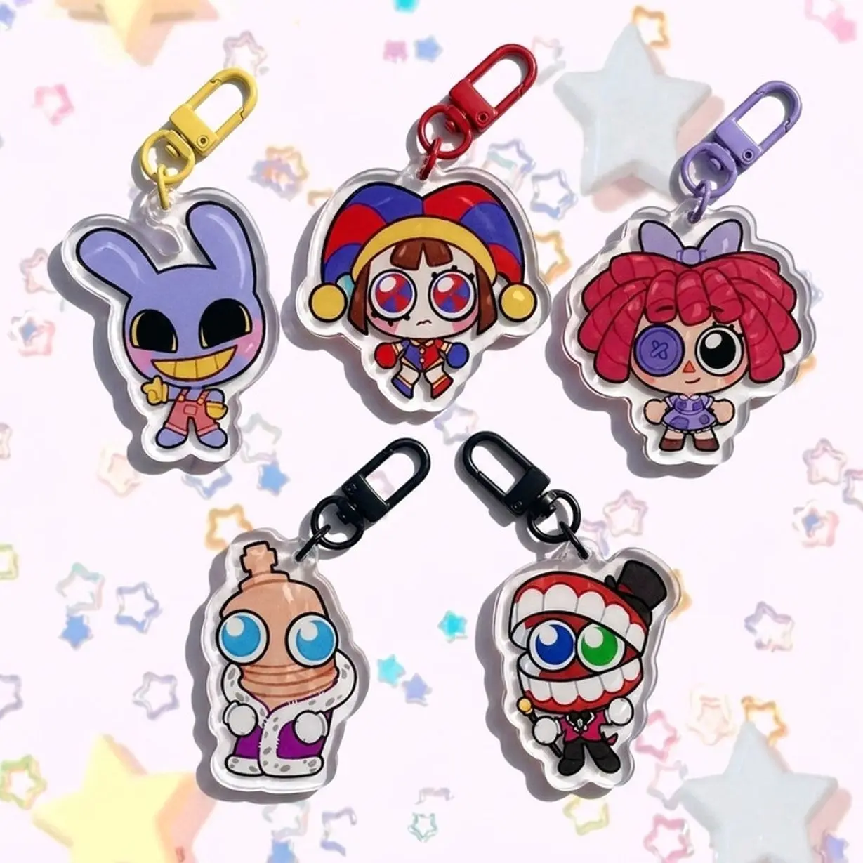 The Digital Circus Acrylic Keychains, Pomni, Jax, Kinger Inspired Charms, The Last Act Keychain, TADC finale Keychain, digital circus 2026