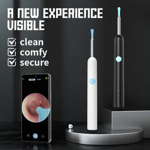 Ear Cleaner with Camera Set HD Ear Sticks Otoscope USB C Charging Endoscope Wax Removal Tool Earpick Ear Cleaning Set
