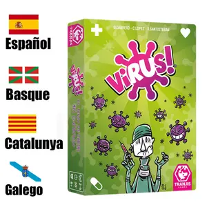 Virus Infection Card Game Multiplayer Interactive Party Essential with Spanish and Multilingual Versions