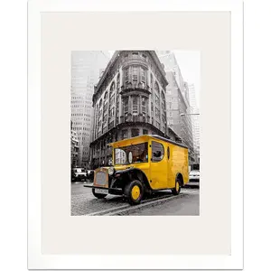 White 16x20 Picture Frame with 11x14 Mat (Handmade Finishing Seamless Surface)| Versatile  Frame for Photos, Posters, and  | Modern Design for Home or Office Decor