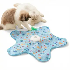 JoyEnjoy Interactive Cat Toy – Hide and Seek 5-Hole Motion Activated Toy with Bird Sound USB Rechargeable for Multi Cat Household Indoor Cats