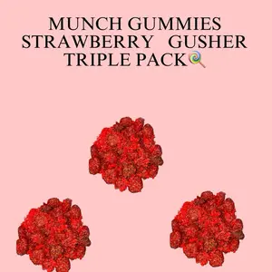 Munch Gummies ~ Strawberry Gush Triple Pack