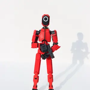 3D Printed - Articulated Fidget Squid Robot Figurine Decor Decoration