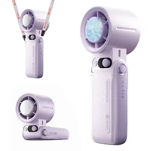 Portable fan, Portable Handheld Turbo Fan, Handheld High Speed Fan, 199 Adjustable Levels, Up to 30 hours of use, One-Click Semiconductor Cooling, Foldable Design, Ideal for Summer Travel & Outdoor Activities