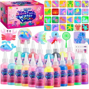 Magic Water Elf Toy Kit–Squishies for Kids, 20 Gels & 10 Molds, Magic Gel Water Pets Sensory Toy, Fun DIY Craft Kit, Party Favors, Birthday & Christmas Gifts for Kids Ages 3+