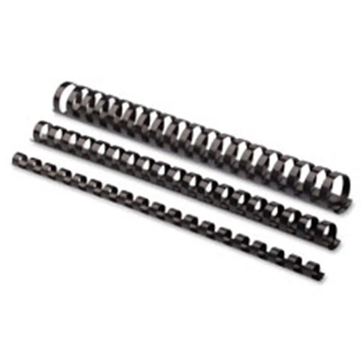 Fellowes Plastic Comb Bindings - 1 in. Size - 151-200 Sheet Capacity - 10-Pack - Black, Plastic Fastener Binder Accessories