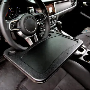 Steering Wheel Tray for Constant Travelers - Black Car Steering Wheel Desk and Food Table for Most Vehicles