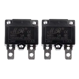 cs 125/250V AC 32V DC  Circuit Breaker 5amp AUTO Reset Overload Protector Switch Automatic Reset Relay Fuse 5A