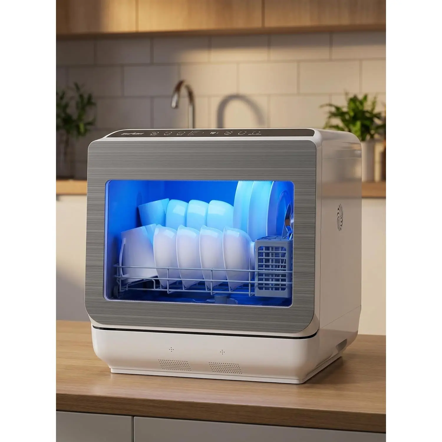 18" Portable Countertop Dishwasher with 152OZ Water Tank