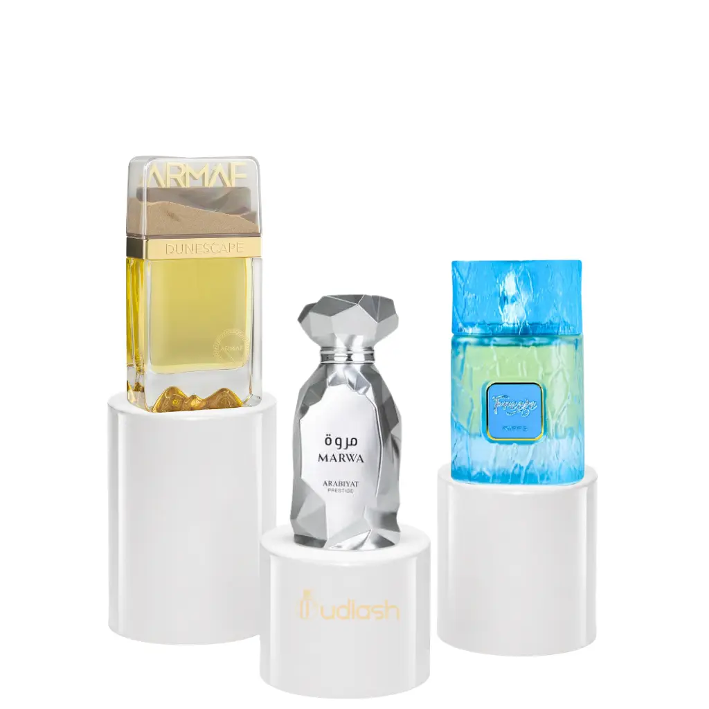 Oudlash Bundle | Armaf Dunescape + Arabiyat Marwa + Riiffs Freeze | Unisex Fragrance | 100ml - 3.4 OZ | Calabrian Bergamot, Lemon, Sicilian Orange