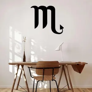 Scorpio Horoscope Metal Wall Art Decor, Fashionable Zodiac Sign for Elegant Living Room and Unique Home Decoration