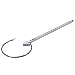48-Inch Heavy-Duty CRV Chain Pipe Wrench – Reversible, 13.4" Diameter Capacity, High-Strength Jaw, Ergonomic Grip for Professional Pipe Installation & Car Repair
