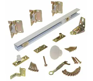 212 MAIN 30 in. Complete Bi-Fold Door Hardware Kit - Hinges, Track, Pivot Lock, Door Hinges