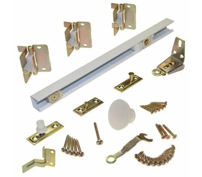 212 MAIN 30 in. Complete Bi-Fold Door Hardware Kit - Hinges, Track, Pivot Lock, Door Hinges, Door Track