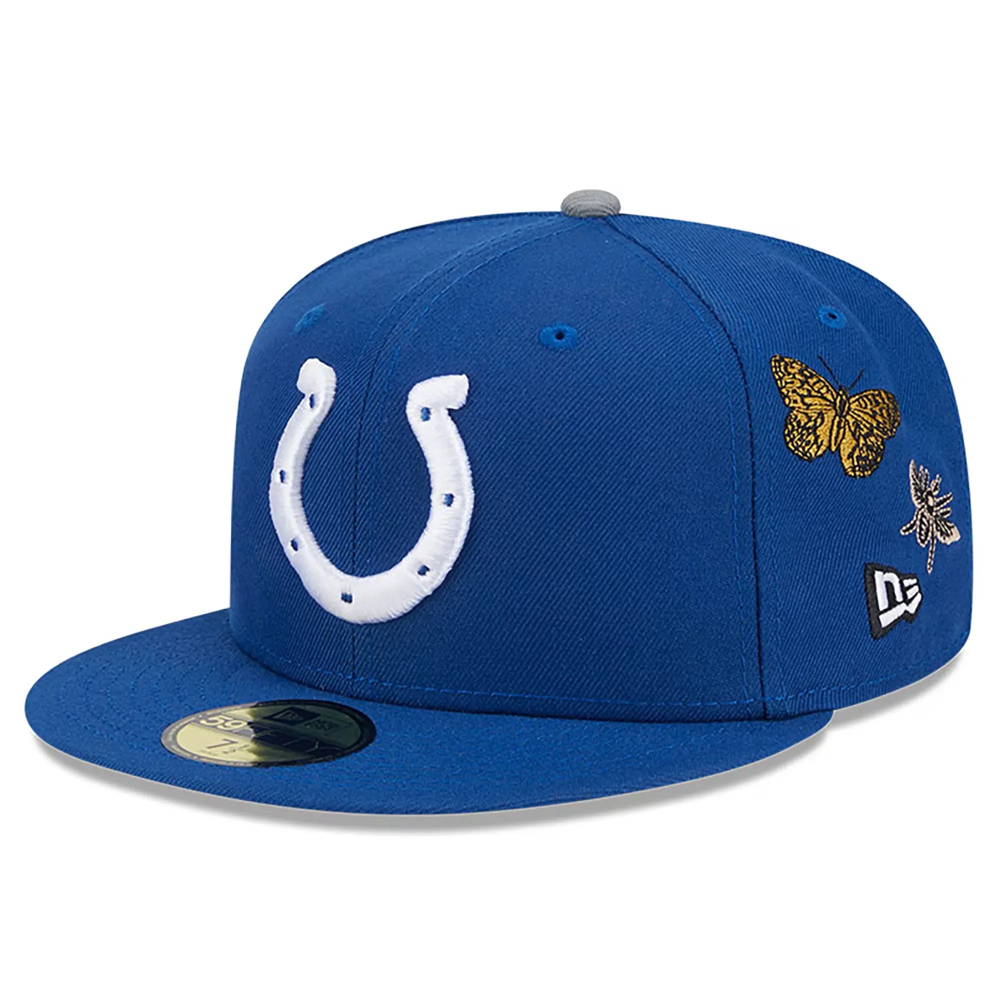 FELT "Colts"  Blue Fitted