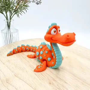 Happy Sea Monster 3D Printed Figurine
