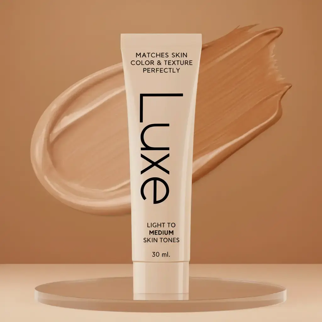 Luxe Color Changing Foundation | Instant Skin Tone Matching, Buildable Light-to-Medium / Medium-Dark to Dark Coverage, 12HR Wear, Natural Dewy Finish