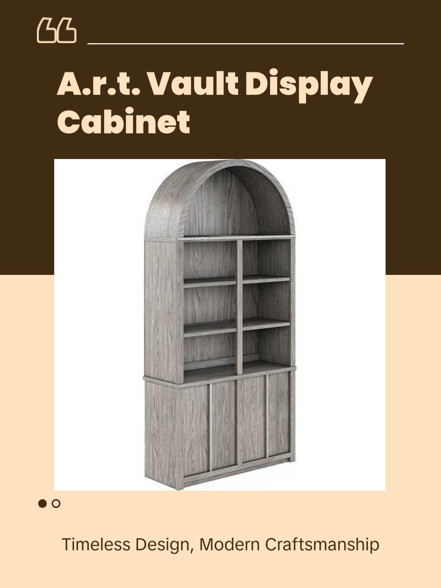 A.R.T. Furniture Vault Display Cabinet Base In Gray 285240-2354BS