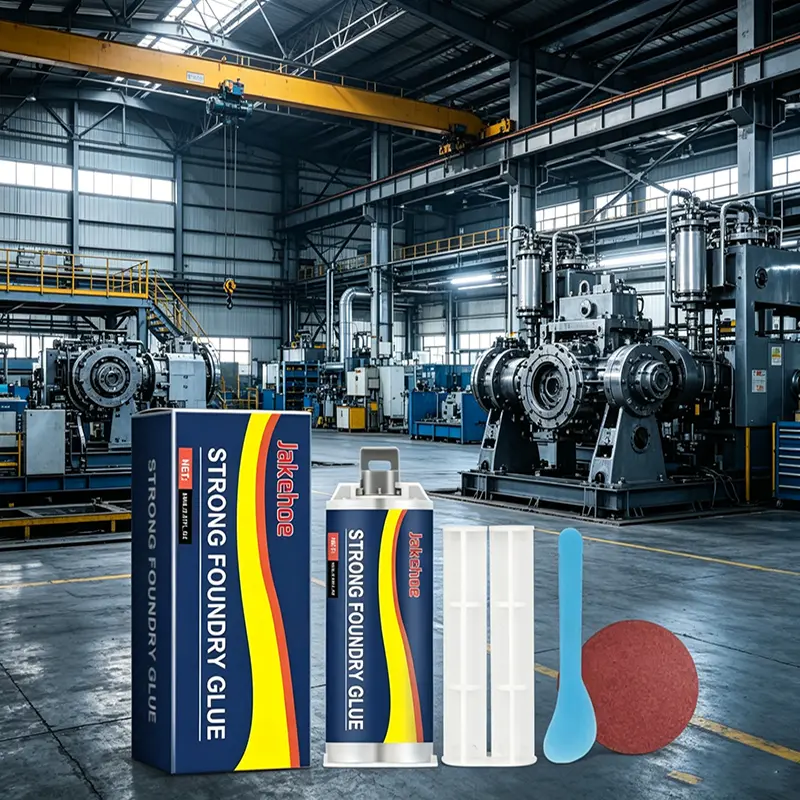 Industrial Grade Foundry AB Repair Glue, Heavy Duty Metal Crack Filler Adhesive for Aluminum Iron Copper, Reliable Glue for Cast Defect, Hardware & Broken Machine Parts Fix