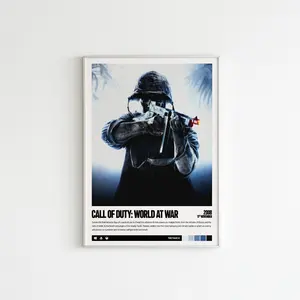 Call Of Duty: World At War 2008 Video Game Art Poster , Print 45740 222